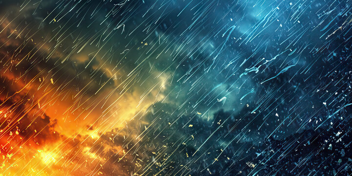 Hailstorm Warning: An image of a weather warning or alert for a hailstorm, emphasizing the importance of taking shelter and staying safe during severe weather events