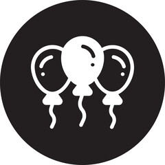 balloon glyph icon