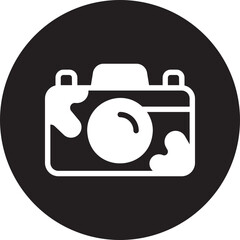 camera glyph icon