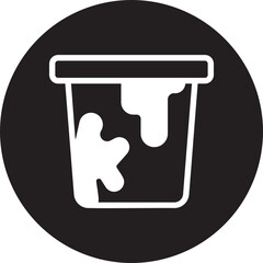 bucket glyph icon