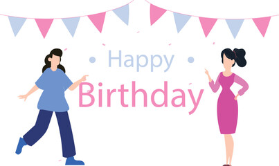 The girls are at a birthday party.