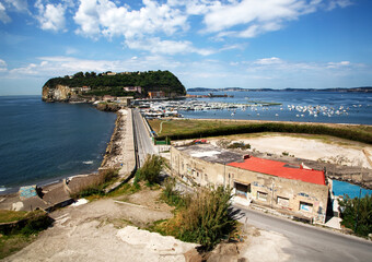Pozzuoli Gulf, Naples, view of Nisida Island