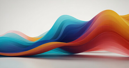 Abstract 3D Colorful Background. Made with Generative AI Technology