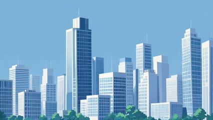 city skyline vector illustration