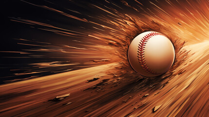 Explosive Baseball Impact with Motion Blur | High-Speed Action