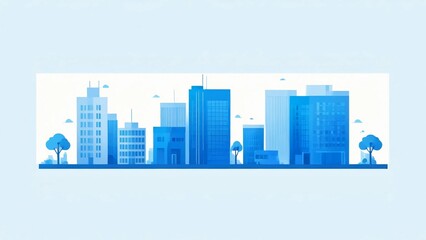 Fototapeta premium city skyline vector illustration