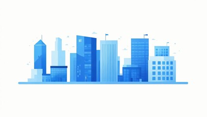 city skyline vector illustration