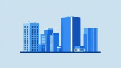 Fototapeta premium city skyline vector illustration
