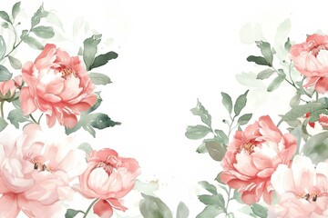  flower background, cherry, watercolor - Ai. Beautiful simple AI generated image in 4K, unique.