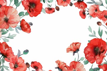 Boho round floral frame sticker style on transparent background - Ai generated. Beautiful simple AI generated image in 4K, unique.