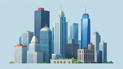 city skyline vector illustration