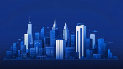Fototapeta premium city skyline vector illustration