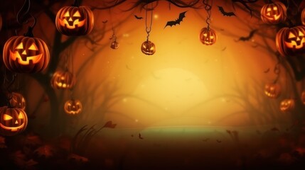 Halloween spooky background with copyspace.