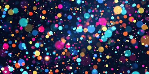 Naklejka premium Dotted Delight: Randomly scattered dots in various sizes, creating a lively and playful background