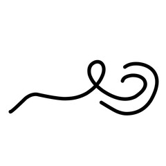 Swirl ornament stroke