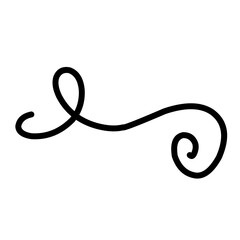 Swirl ornament stroke