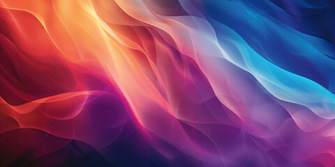 Obraz premium Gradient Groove: Smooth color gradients blending into each other, creating a soft and soothing background with a touch of modern style