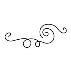 Swirl ornament stroke