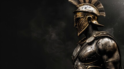 Fototapeta premium Stoic Figure from Ancient Mythology Portraying Epic Stoicism Existence with Abstract Stoical Expressionism and Timeless Classicism