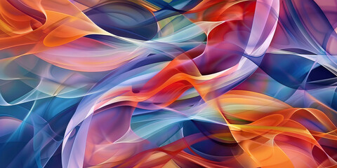 Abstract Adventure: Abstract shapes and lines in a free-form pattern, inspiring a sense of creativity and imagination