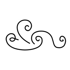 Swirl ornament stroke