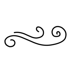 Swirl ornament stroke