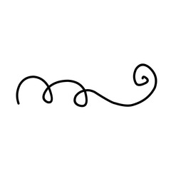 Swirl ornament stroke