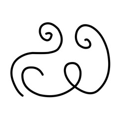 Swirl ornament stroke