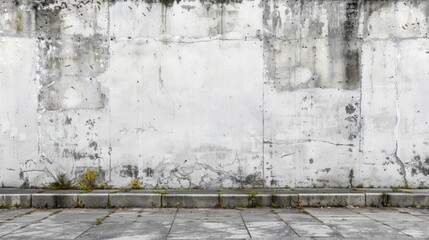 White concrete wall