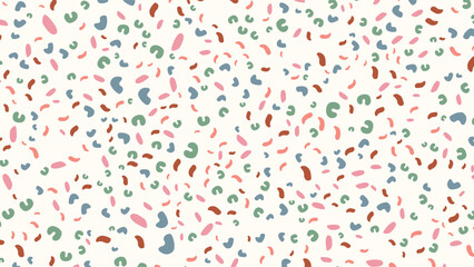 SEAMLESS HAND DRAWN DOODLE BLOB SHAPES PATTERN TEXTURE COLORFUL TEMPLATE ABSTRACT BACKGROUND TRENDY DESIGN VECTOR