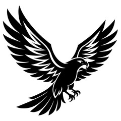 eagle bird vector silhouette illustration