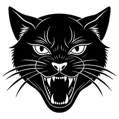 cat vector silhouette illustration