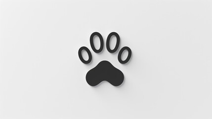 A clean, minimalist pet logo featuring a silhouette of a dog and cat in a playful pose on a white background