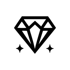 Vector diamond. Simple design. The concept of luxury is valuable