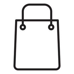 shopping bag line icon
