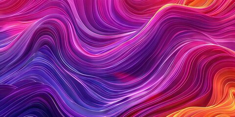 Fototapeta premium Wave of Joy: Curving lines in varying thicknesses, creating a wave-like pattern that conveys a sense of movement and joy