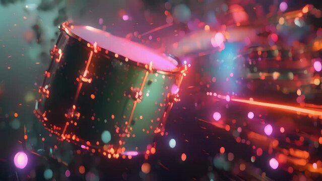 A lively drum solo breaks up the stringdominated performance representing the forcecarrying gluons that keep quarks bound together.