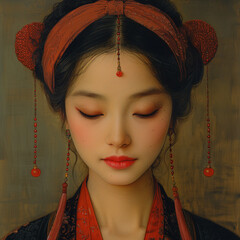 portrait of a chinese woman 