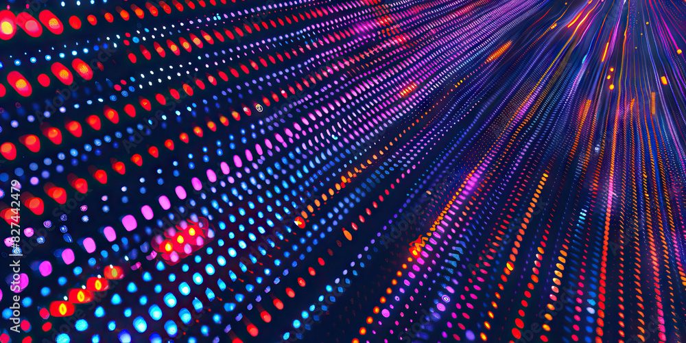 Aufkleber dot dash: alternating dots and dashes in a linear pattern, adding a quirky and dynamic element to th