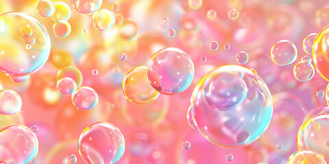 Bubble Burst: Floating bubbles in varying sizes and colors, creating a light-hearted and cheerful background pattern
