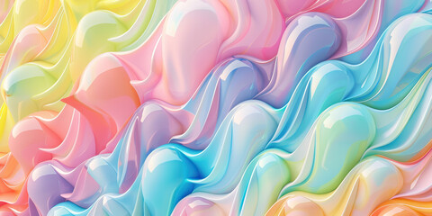 Fototapeta premium Pastel Pop: Soft pastel colors arranged in a repeating pattern, giving a subtle and soothing background with a hint of fun