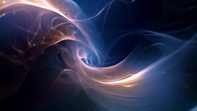 A web of delicate lines expand and contract in a seemingly infinite loop representing the potential neverending entanglement of quantum particles.