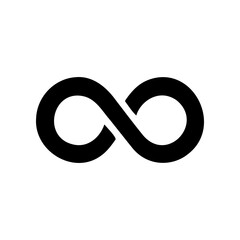 Infinity vector endless loop simple design