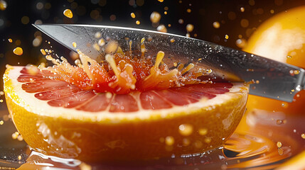 Citrus Explosion: Capturing the Moment of Juicy Bliss