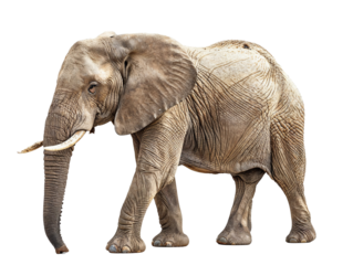 elephant isolated on white