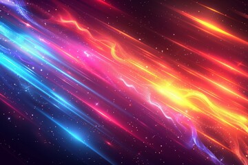 Naklejka premium Futuristic background of light. stripes lines with blue light. speed and motion on background