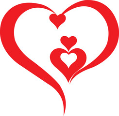 open heart and love icon