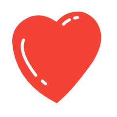 Fototapeta premium Heart red icon