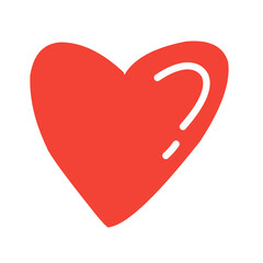 Heart red icon