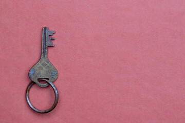 A key on a red background motivation destiny inspiration 